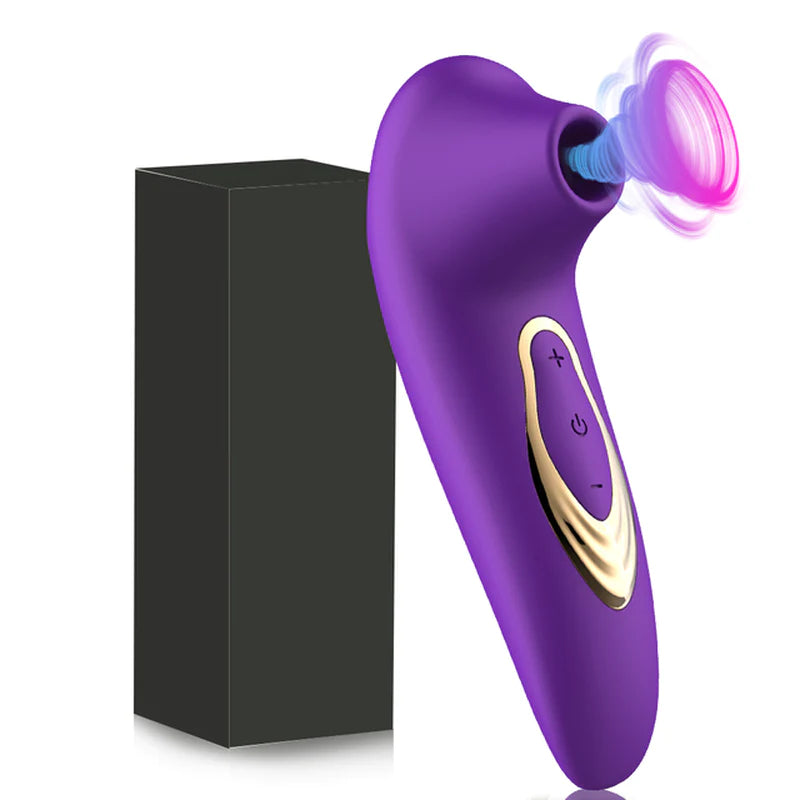 Stimulateur à ondes de pression violet avec sa boîte de présentation