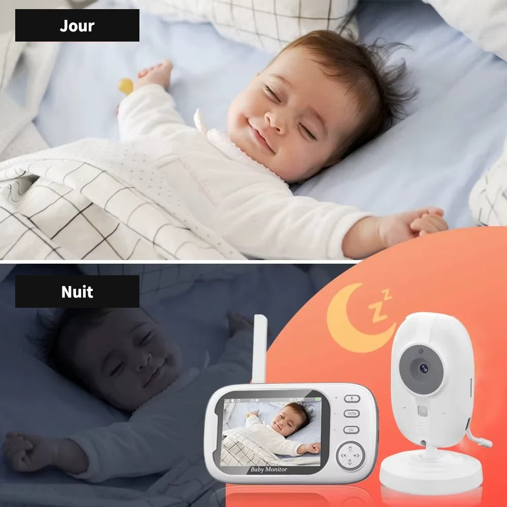 Babyphone vidéo avec caméra et écran LCD – vue 3
