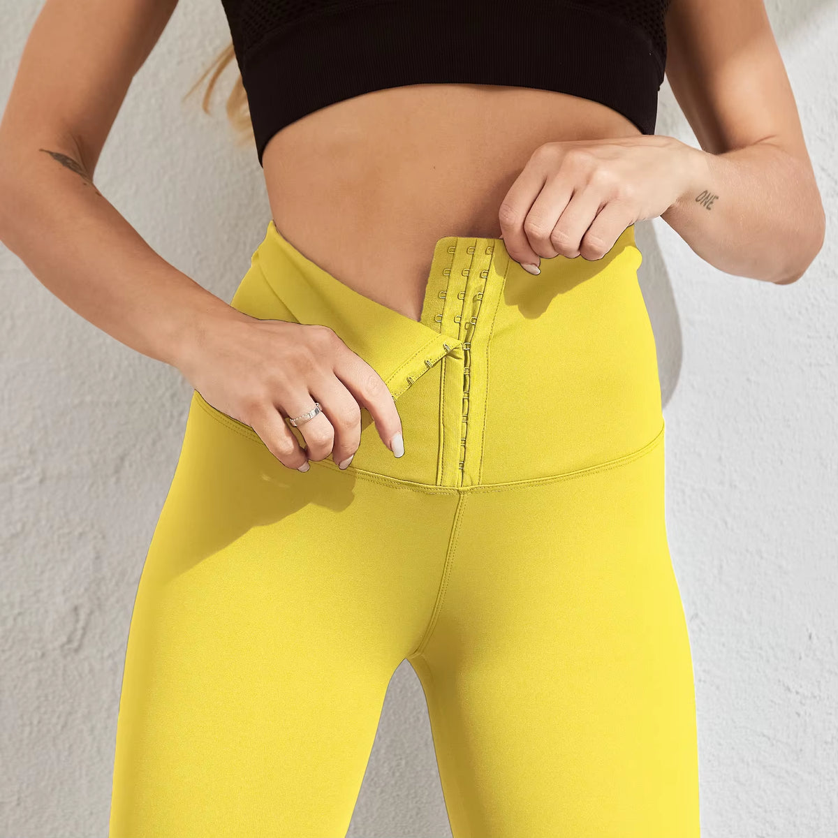 Legging de sport taille haute avec ceinture gainante – vue 14