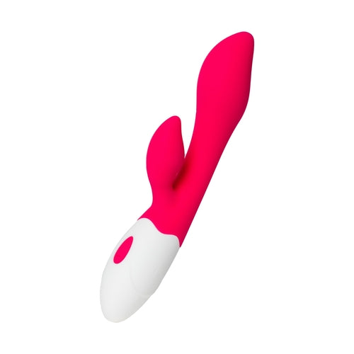 Vibromasseur double action point G – Silicone rose