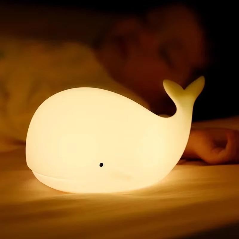 Veilleuse baleine en lumière blanche chaude