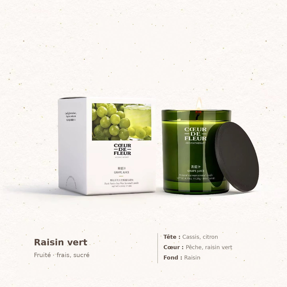 Bougie parfumée Raisin vert