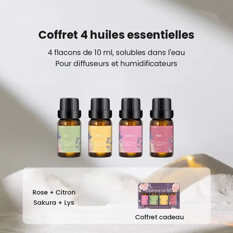 Coffret 4 huiles essentielles