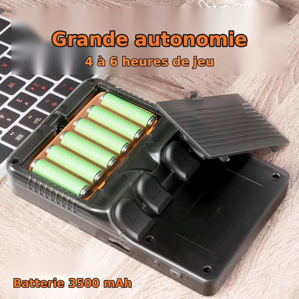 Console rétro – batterie 3500 mAh