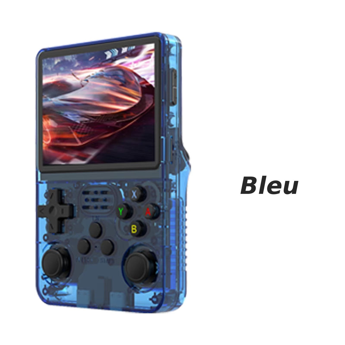 Console rétro portable bleue