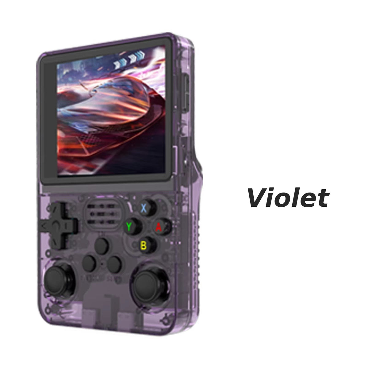 Console rétro portable violette