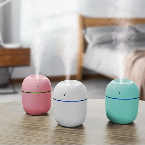 Humidificateur mini diffuseur d'huiles essentielles USB – Veilleuse LED