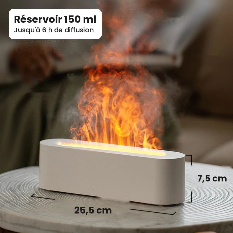 Dimensions du diffuseur effet flamme