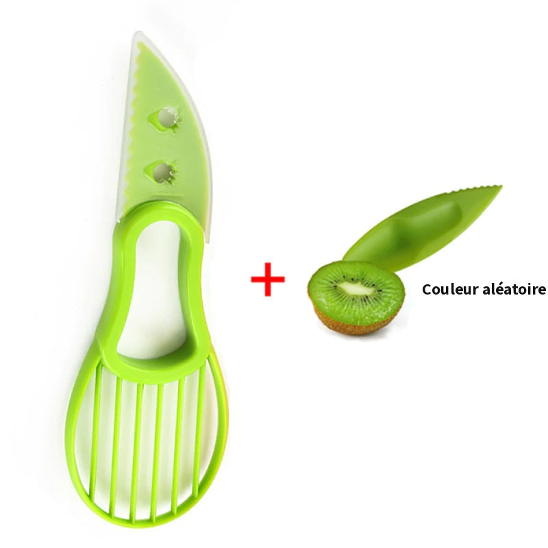 Coupe-avocat vert avec coupe-kiwi offert, couleur aléatoire