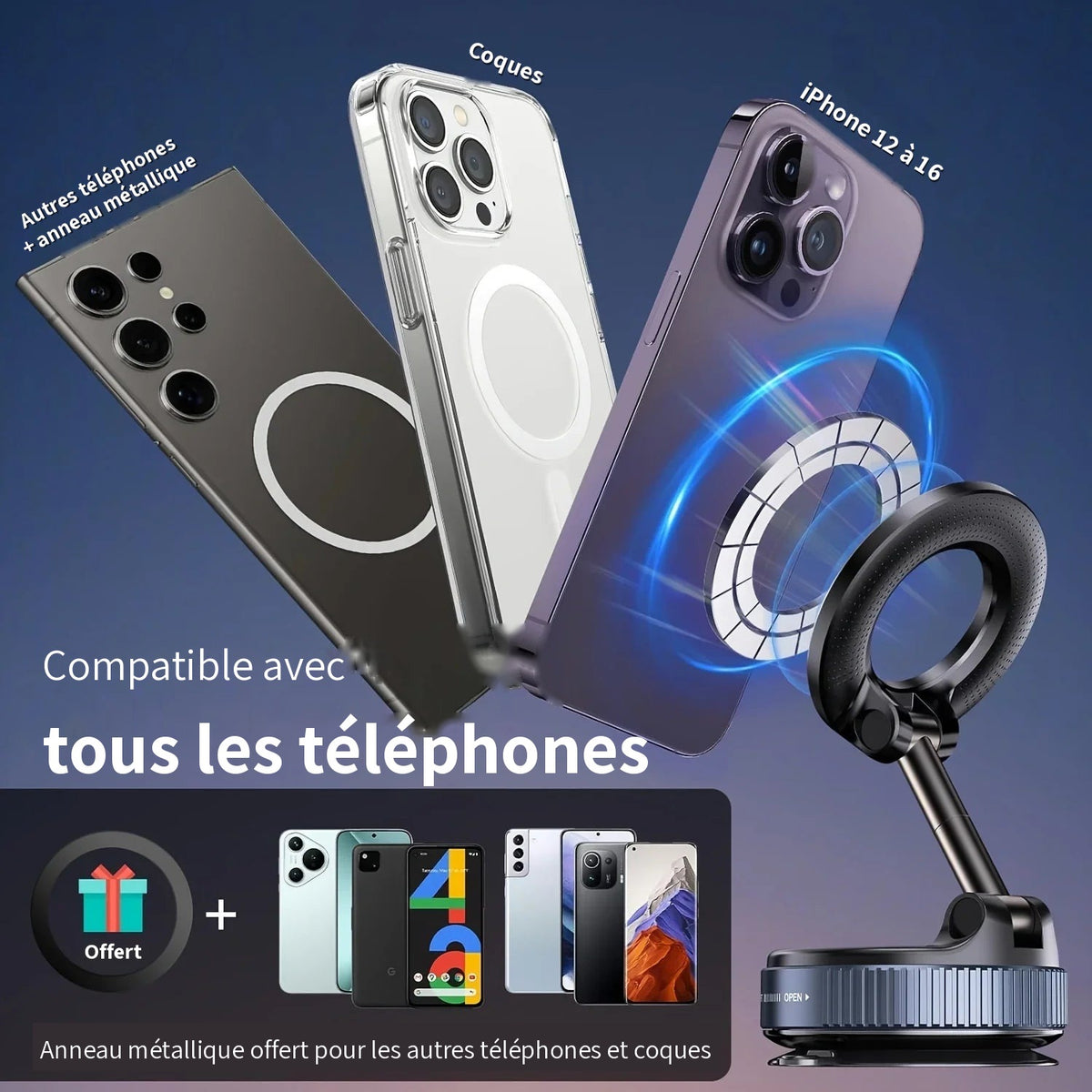 Compatible avec tous les téléphones