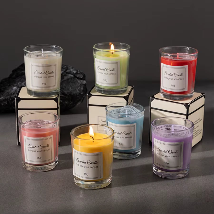 Bougies parfumées en coffret cadeau, 6 senteurs