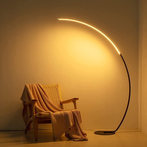 Lampadaire LED arc design RGB – Lumière d'ambiance avec télécommande