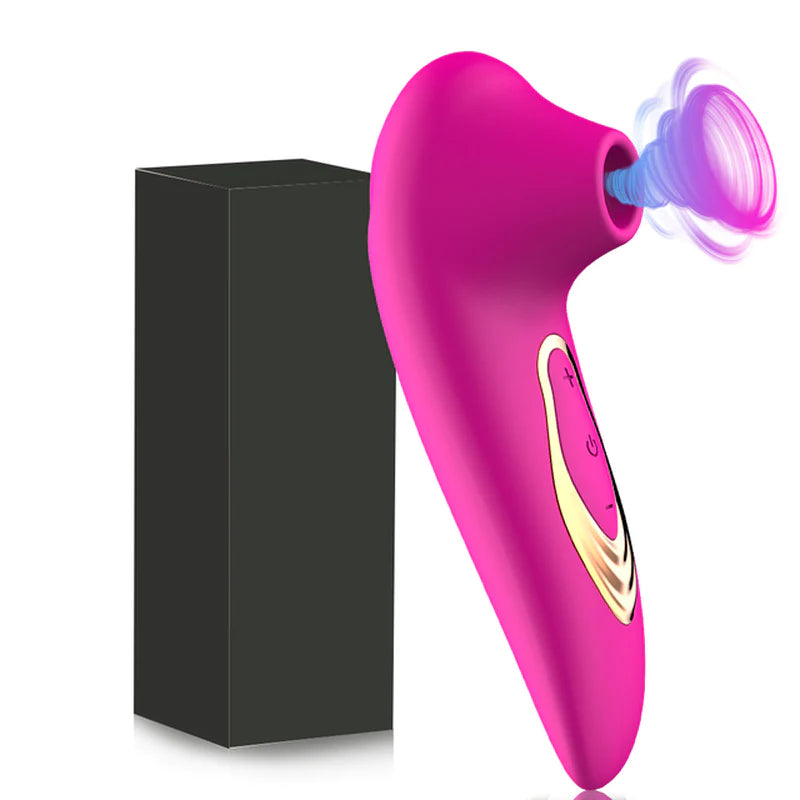 Stimulateur à ondes de pression rose fuchsia avec sa boîte de présentation