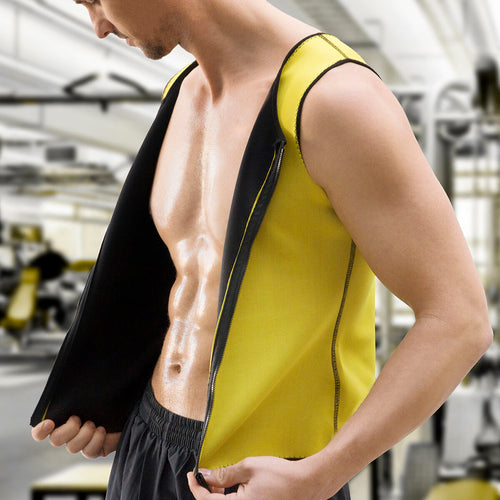 Pack appareil abdominaux pliable + gilet sauna homme