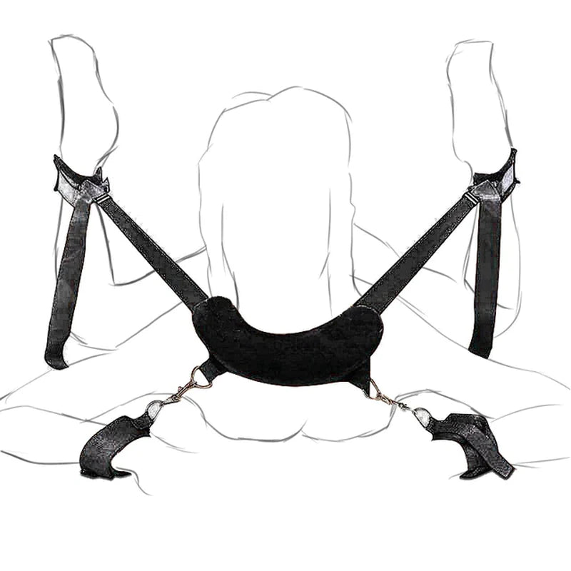 Illustration de l'installation des attaches sous le matelas