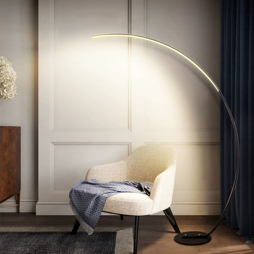 Lampadaire LED arc design RGB – Lumière d'ambiance avec télécommande