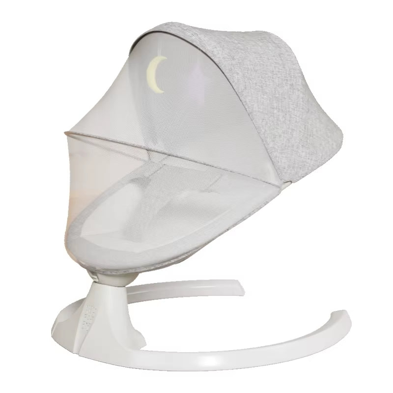 Balancelle électrique pour bébé coloris gris