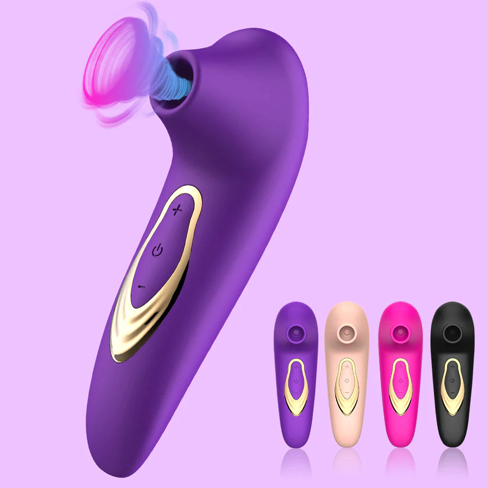 Stimulateur à ondes de pression violet, existe aussi en nude, rose fuchsia et noir