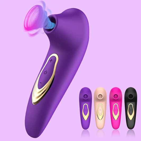 Stimulateur à ondes de pression violet, existe aussi en nude, rose fuchsia et noir