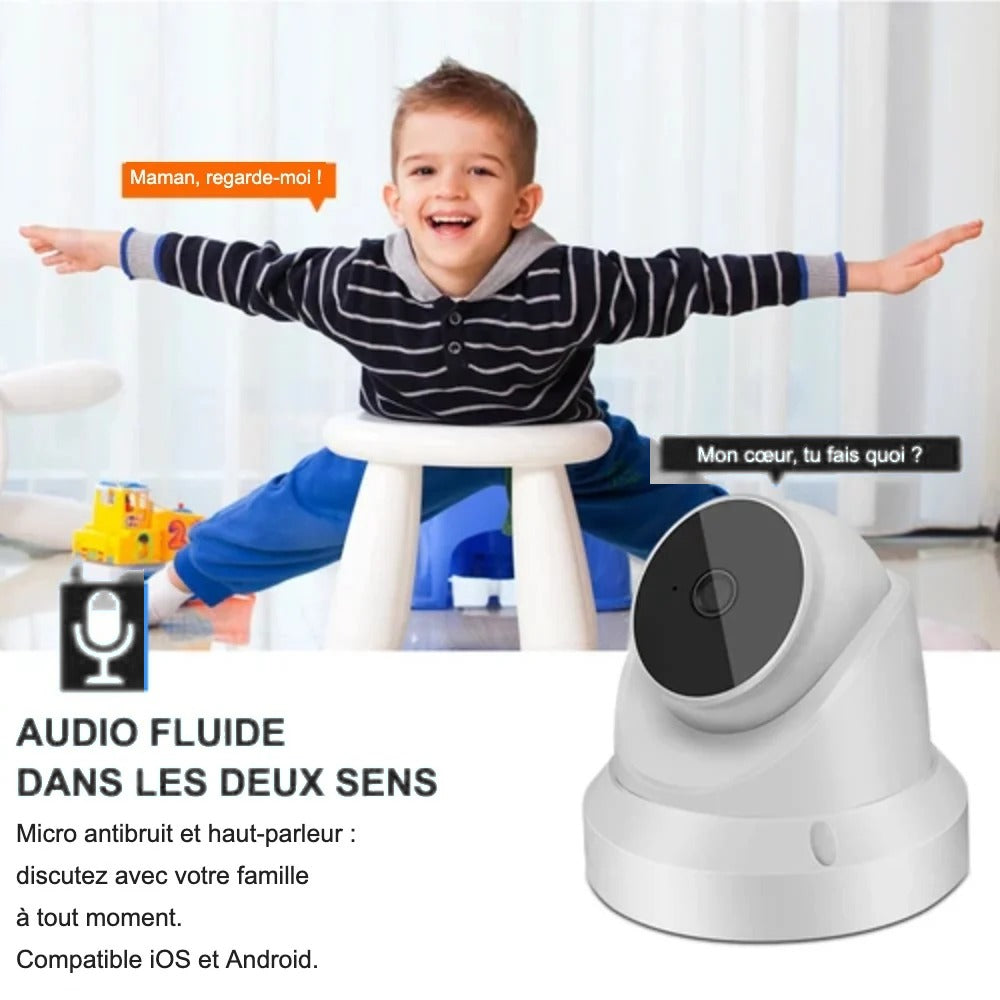 Caméra babyphone 1080P – audio bidirectionnel