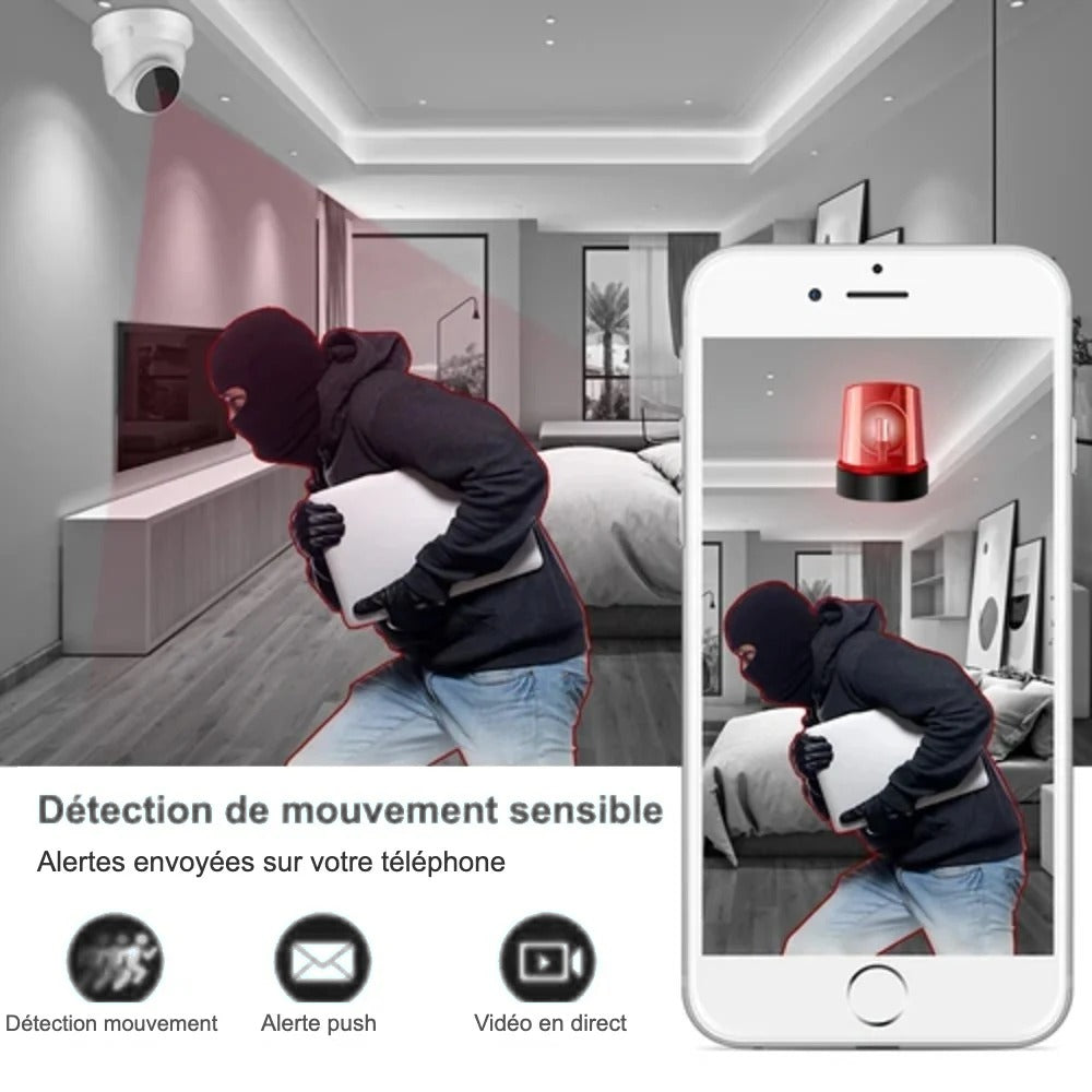 Caméra babyphone 1080P – détection de mouvement