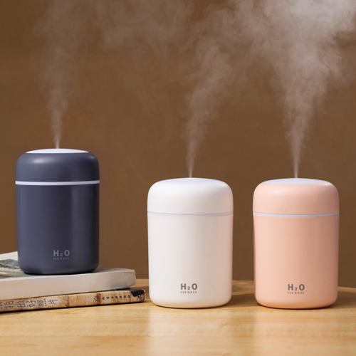 Mini humidificateur USB 300 ml – Brume réglable et veilleuse colorée