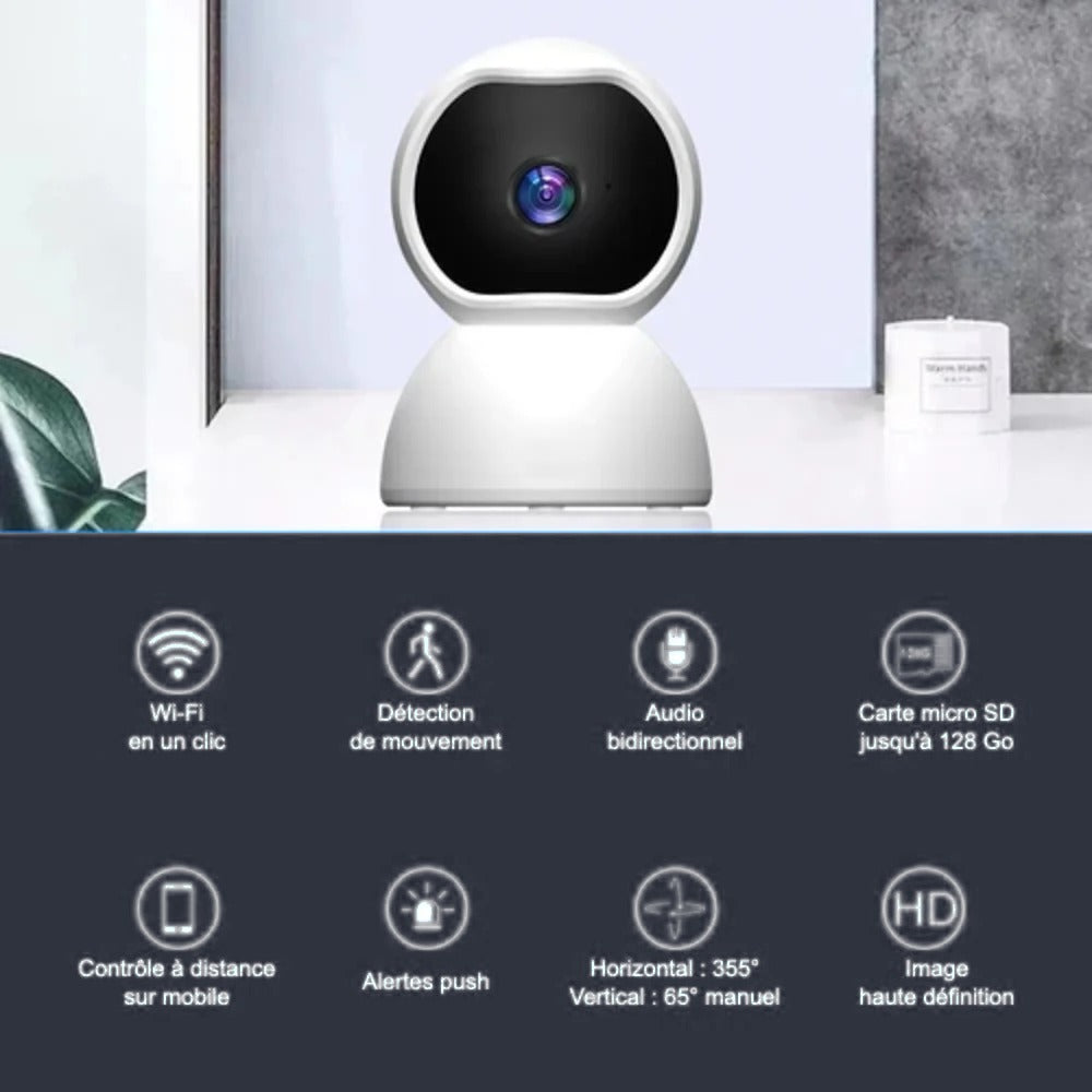 Caméra de surveillance intérieure – fonctionnalités