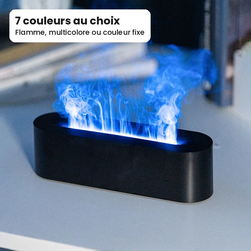 Diffuseur effet flamme lumière bleue
