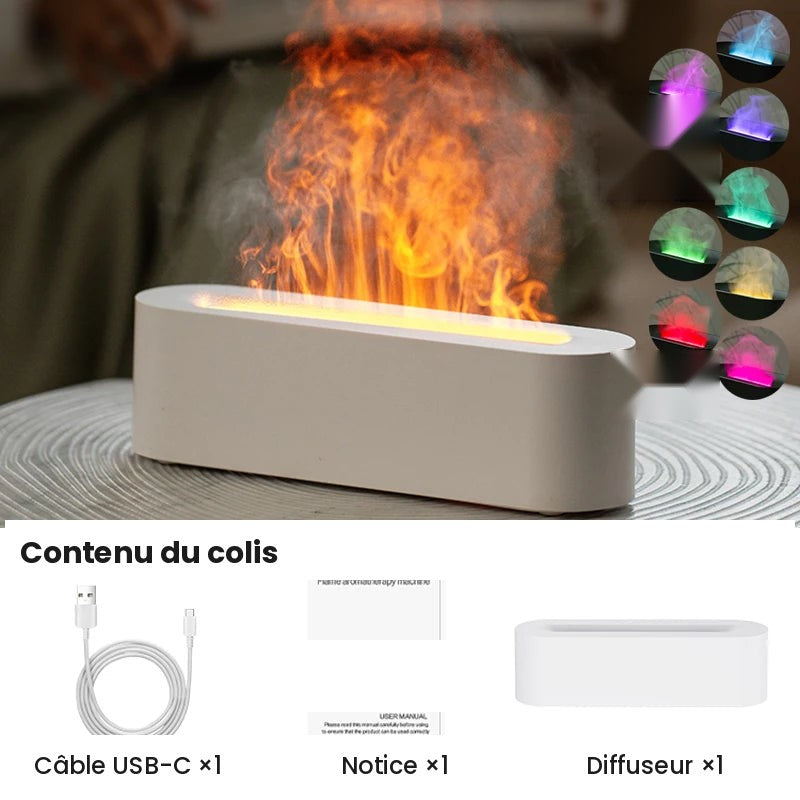 Contenu du colis diffuseur blanc