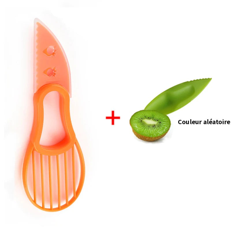Coupe-avocat orange avec coupe-kiwi offert, couleur aléatoire