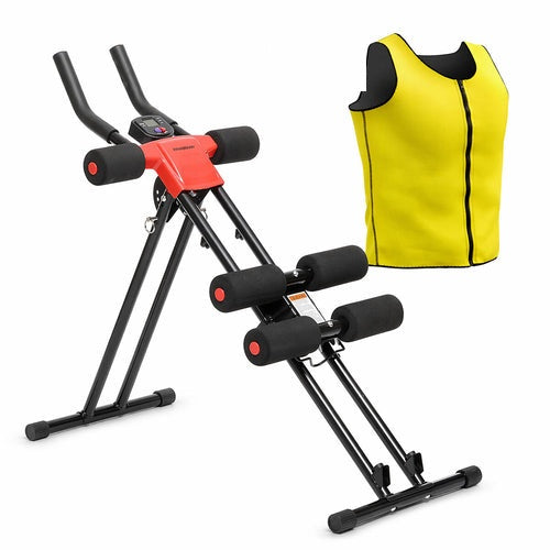 Pack appareil abdominaux pliable et gilet sauna homme