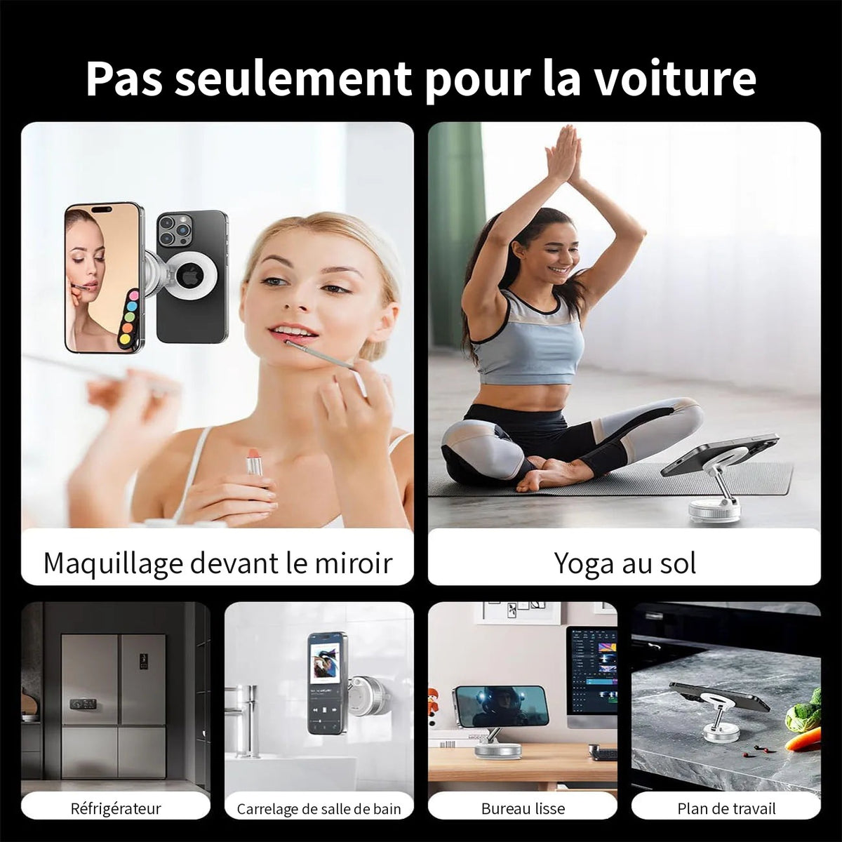 Support téléphone utilisable partout dans la maison