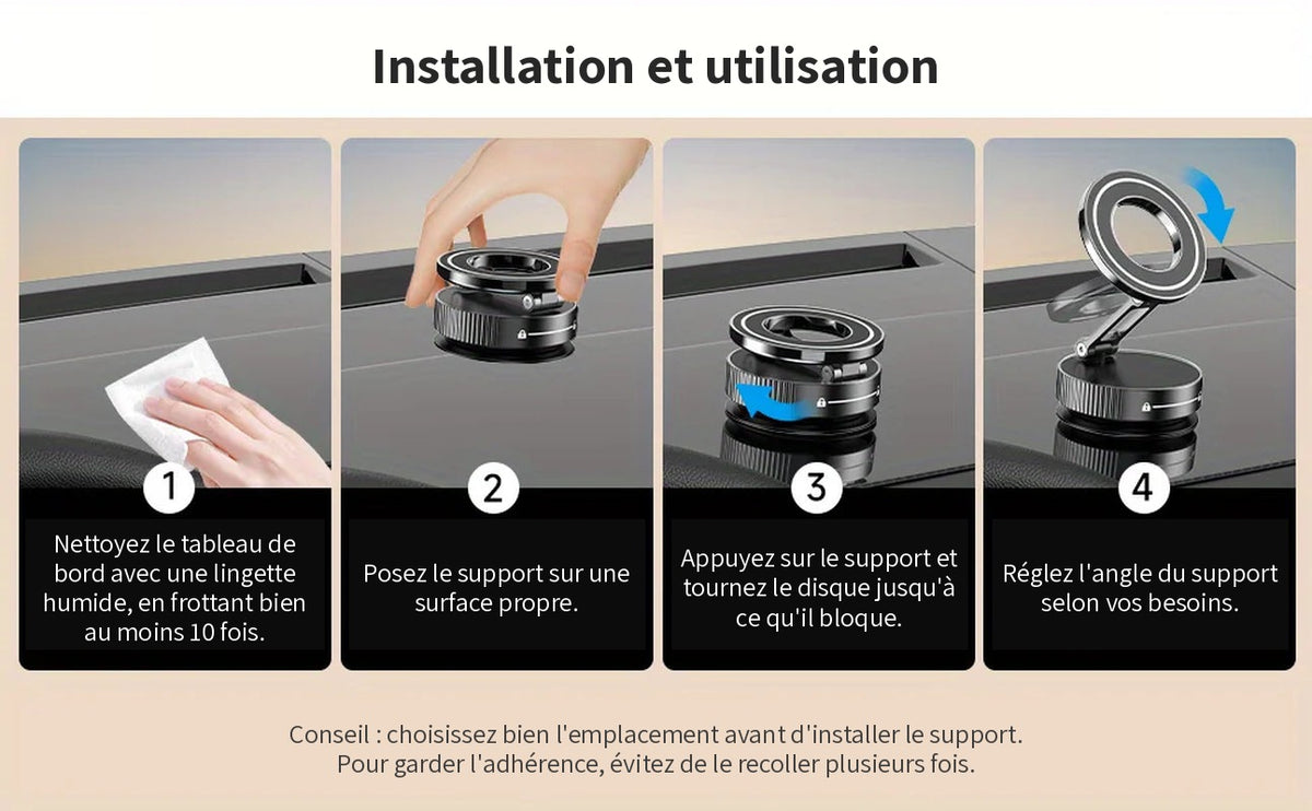 Installation et utilisation du support